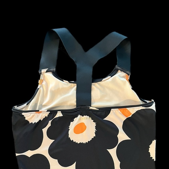 Adidas Floral Tank Top - Black and Orange - Picture 4 of 9